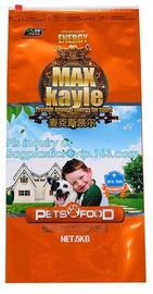 25kg Custom Print Laminated Pet Food Bag with Slider Zipper, 2Kg 5Kg 10Kg Dog Food Package Big Capacity Bags For Petfood