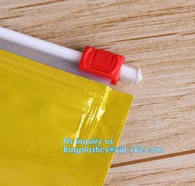 Square bottom slider Zip lockk plastic packaging bag for dog cat, quad seal bottom and bottom load metallized film slider