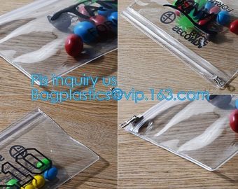 pvc zipper puller for packaging pvc bag plastic clear pvc zipper tote bags, pvc vinyl drawstring bags, Non-toxic eco-fri