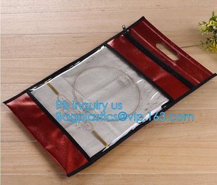 swimwear PVC vinyl Bag with slider zipper, frosted pvc zipper envelop document storage pouch, Fashion PVC slider zipper