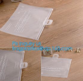 swimwear PVC vinyl Bag with slider zipper, frosted pvc zipper envelop document storage pouch, Fashion PVC slider zipper