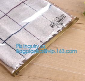 Pencil Zipper Packing Bag Clear PVC Pencil Packing Bag Slider, PVC Slider Zipper Bag For Make Up For Holographic Laser