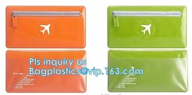 grip slider bags, Stand Up Cosmetic Pouch with Slider Zipper Closure, PVC HEAT SEALED BAG WITH SLIDER ZIPPER