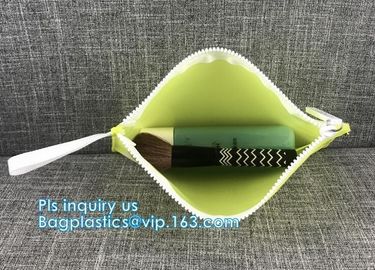 pvc zipper bag for cosmetics, slider biodegradable zipper bag, Portable PVC Plastic Bag Transparent PVC Bag With handle