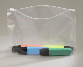 Zipper Plastic bag for nail clipper Packing, slider zipper on top side gusset pvc packaging pouch, promotional prices sl