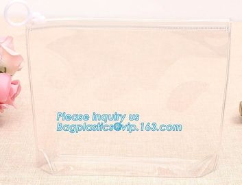 vinyl toiletry zipper bag pvc slider bag, Zipper Sliders Zip Lock Vinyl PVC Bags, Slider Zip lockk Storage Makeup Pouch Co