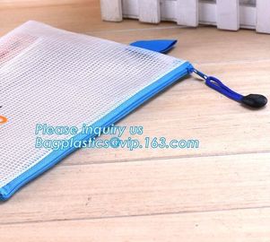 Travel Makeup Cosmetic Toiletry Zip Bag PVC Makeup Bag, EVA zipper bag with zipper or slider for garments, Rainbow Holog