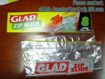 slider zipper bags d2w Degradable FoZip sandwich Bags, Microwave Bags, Slider Bags, School Lunch Pouch, Slider grip bags