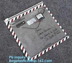 slider zipper bag/transparent zip lock plastic packing bag for file,garment,scarf, reclosable plastic slider zipper bag