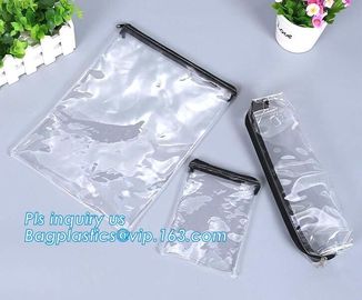 slider zipper bag/transparent zip lock plastic packing bag for file,garment,scarf, reclosable plastic slider zipper bag