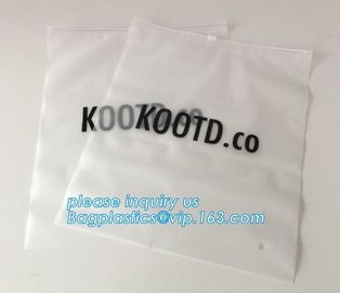 Custom Print Soft Matte CPE Swimwear Clothes Package Slider Zipper Wet Bag,Eco-friendly Transparent swimwear packaging e