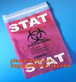 Bio Harzard Specimen Bags/Medical Waste Biohazards Bag/Medical Waste Disposal, Customized Biohazard Specimen Medical Lab