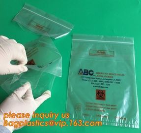 medical packaging plastic sterilized medical Zip lockk bag, block writable zip lock drug medical envelope bags, packaging