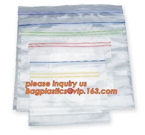 double track reclosable zip lock bag, double-track zipper closure, slide seal reclosable poly bags, package double track