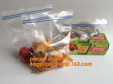 double track reclosable zip lock bag, double-track zipper closure, slide seal reclosable poly bags, package double track