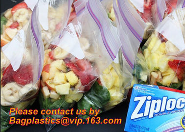 soup bag, liquid storage, food double zip lock plastic packaging bag, Eco Friendly zip lock bag, polyethylene packaging