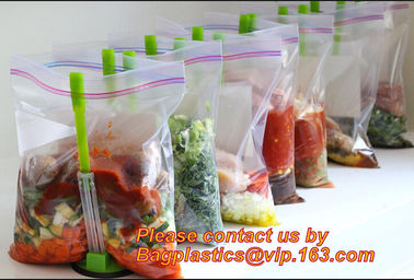 Eco Friendly Resealable Small to Large Flat Food Packaging Clear Transparent PE Plastic Zip Lock Bags, Foil Zip Lock Foo