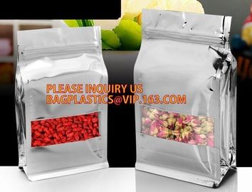 Doypack Pet Food Pouches Bag Zip Lock Coffee Packaging Bags With Valve, Zipper Large Zip Lock Aluminum Foil Plastic Bag