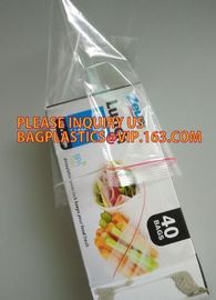 Customize Resealable Plastic Clear Poly Zip lockk Baggies custom zip lock bag, LDPE HDPE CPE PPE PVC Plastic Slider Zipper