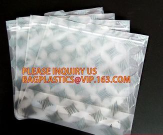 Custom self sealing zip lock bag+pp transparent garment bag+ plastic packaging for shirts, seal pp plastic zip lock bag