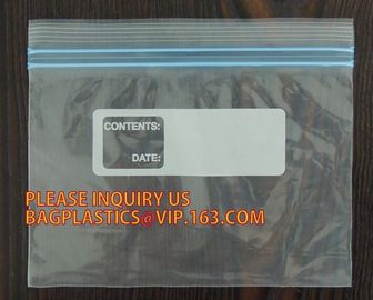 High Quality Two Track Transparent Vacuum Plastic PE Zipper for package bag, separable plastic open end double track zip