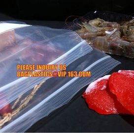 eco-friendly double track easy tear zipper for package bag, double zipper storage bags, ISO/ FDA Color zipper food stora