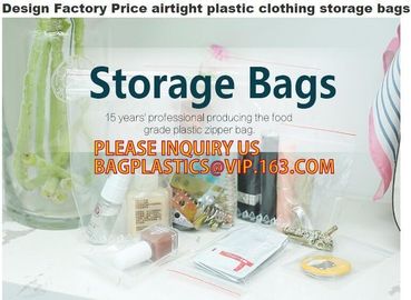 eco-friendly double track easy tear zipper for package bag, double zipper storage bags, ISO/ FDA Color zipper food stora