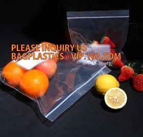 resealable custom food package freezer double track Zip lockk bag, big zippers transparent bag double track zipper with te