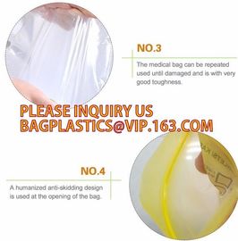 Double zip seal packaging bag, Double sealed food storage custom printed plastic zip lock bag, Moisture Proof plastic go