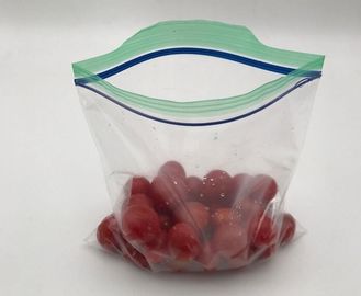 Double zip seal packaging bag, Double sealed food storage custom printed plastic zip lock bag, Moisture Proof plastic go