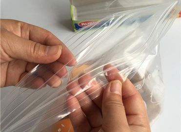 Double zip seal packaging bag, Double sealed food storage custom printed plastic zip lock bag, Moisture Proof plastic go