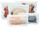 Clear Food Grade Stand-Up Leakproof Reusable PEVA Storage Bag, Preservation Bags for Vegetable,Fruit, Meat, Fish, Snack
