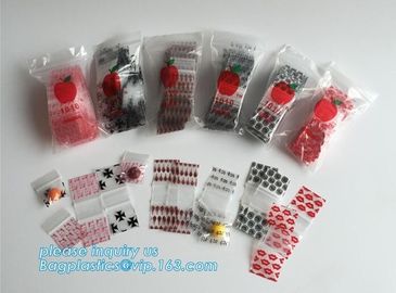 reusable custom apple Zip lockk bags, Mini apple plastic baggies, Recycled Clear Mini Heavy Duty Zip lockk Bag apple baggie