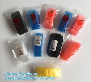 ZIP LOCK BAG with red line, colored small zip lock plastic bag, 2020 Apple Mini Zip lockk 100 Baggies 25 Random Designs Pr