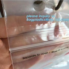 food storage wicketed ldpe clear plastic zip lock bag with print, FDA Custom Food Grade Wicket Plastic Zip lockk Bag, bage