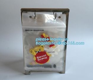 Transparent custom printed resealable Clear Plastic Wicket PE Bag For Parcel Plastic packaging, bagplastics, bagease pac