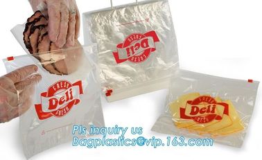 PE slider zipper saddle deli bag, Biodegradable Zip lockk saddle deli bag, saddle deli slider bag, LDPE Custom Saddle deli