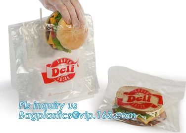 LDPE PP zipper or slider custom print plastic deli saddle bag, PE Saddle Deli Bag,Slider saddle bag, Deli Saddle Bag wit