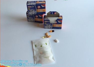 medical pill dispenser bags pill packing bags zip lock bag from China supplier, Medical Zip Lock Bag/ Plastic Medicine B