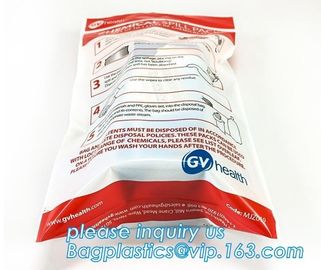 Zip-lock Bag BIOHAZARD SPECIMEN LAB BAG, printed zip lock plastic bags,medical transport bag,lab specimen transport bags