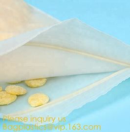 100% Compostable Biodegradable Corn starch E2W EPI,BPI BIO ECO GREEN RECLOSABLE ZIP LOCK SLIDER GRIP SEAL REUSABLE BAGS