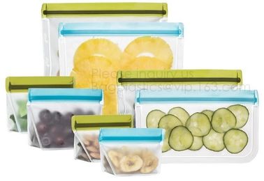 Reusable Food Storage Freezer PVC Snack Bags FDA Approved Food-Grade PEVA Leak-Proof Sandwich Bags,PEVA Reusable Food St