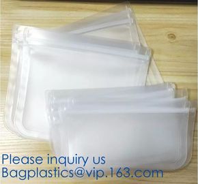 Kitchen Reusable Storage Silicone Food Fresh Bag with free hand baggy rack,preservation food fresh vacuum storage bag wa