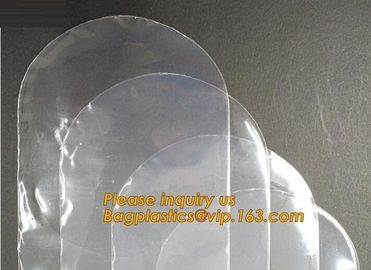 Round bottom polypropylene zip lock bag, CD bag, round reclosable bag, round reusable zip lock bag, round grip seal pack