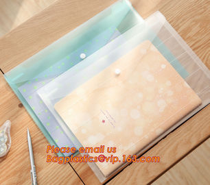 Promotional plastic PP waterproof paper files folder a4, Stylish PP a4 file folder, A4 felt document bag file folder