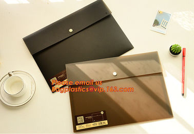 A4 Double pockets PP document wallet plastic pockets file folder, A4 size L-shape file folder