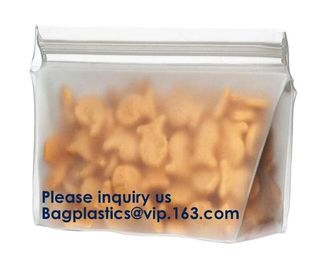 Reusable PEVA Standing Bag for Food Storage and Milk,FDA Reusable Standing Storage Bag,Easy to Seal and Leakproof