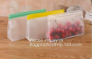 Recyclable Custom Size Sandwich And Snack Peva Zip Lock Stand Bags,Biodegradable PEVA Plastic Sandwich Snack Zip lockk Sto