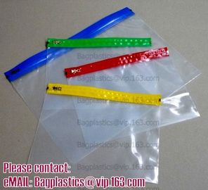 Quad Seal Flat Poly Metallized Film Slider Zipper, Metal slider BAGS, metal zip BAGS, metal grip BAGS, metal resealable