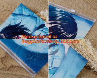clear pvc pencil bag/Zip lockk plastic clear pvc pencil case/custom color plastic pencil bag